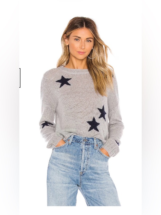 Rails Sweaters - RAILS Percy Crew Neck Sweater Oversized, Navy Star Pattern